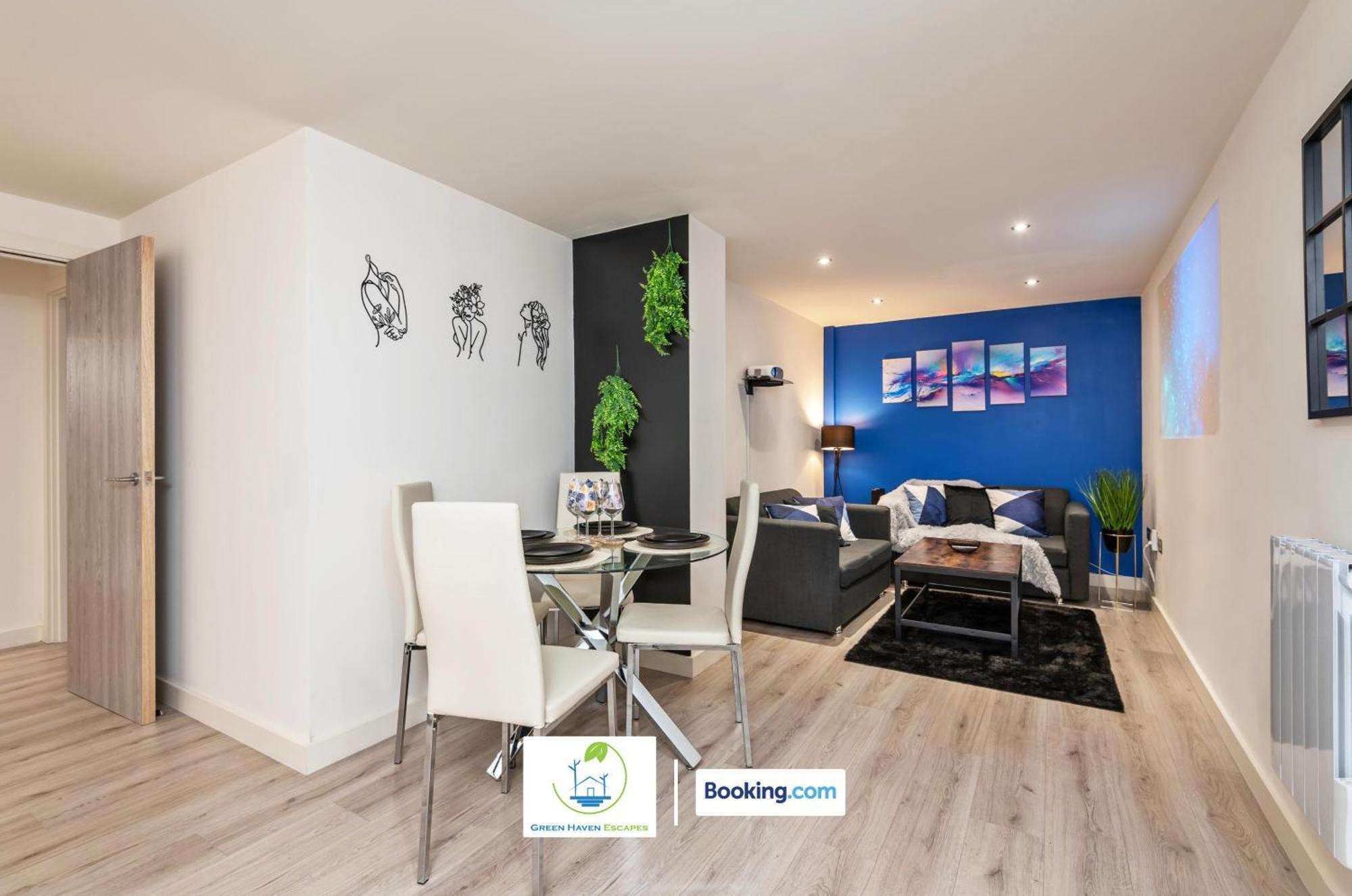 Spacious 1 Bedroom With 4k Cinema Experience By Haven Escapes In Bradford Apartment Bradford (West Yorkshire)