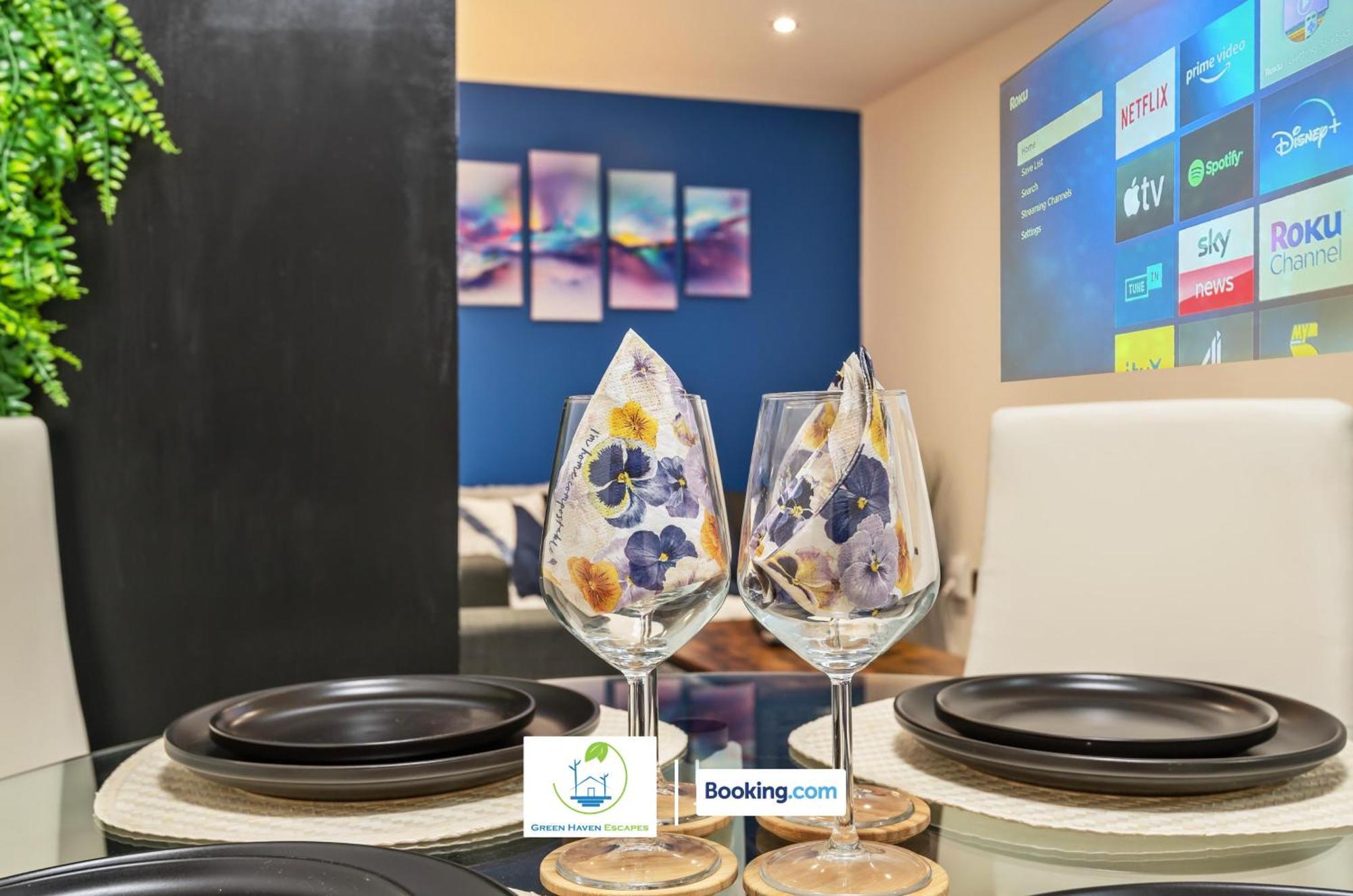 Apartamento Spacious 1 Bedroom By Haven Escapes Short Lets & Serviced With 4k Cinema Experience