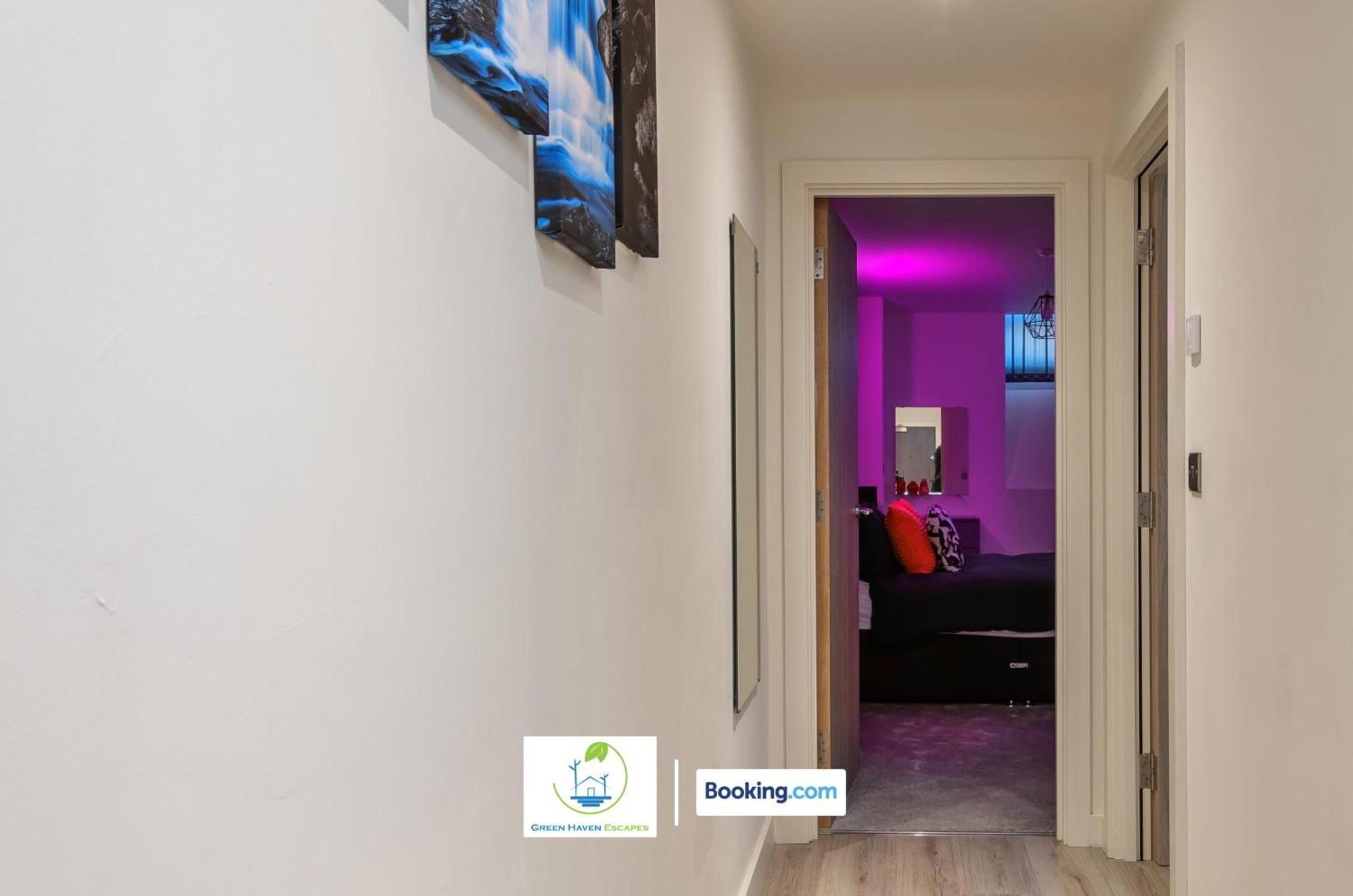 Spacious 1 Bedroom By Haven Escapes Short Lets & Serviced With 4k Cinema Experience Apartamento *